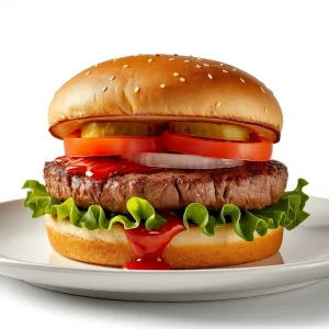 Hamburger (No Cheese) Waffle House Menu