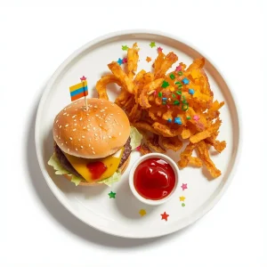 Waffle House Menu 2026 with Prices & Calories 36 Waffle House Kid’s Cheese burger with Hash browns