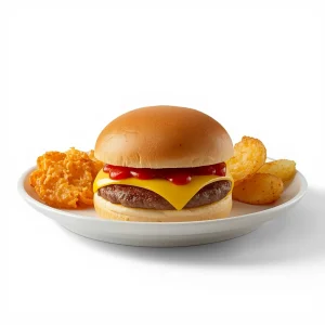 Kids Menu 2 Waffle House Menu 2026 Kid's Cheeseburger with Hashbrowns