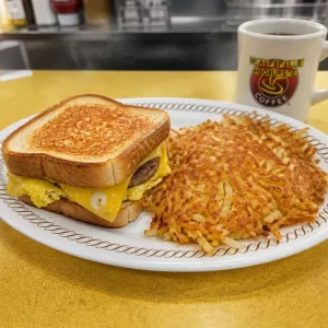 Texas Breakfast Melt Hashbrowns Combo Waffle house menu