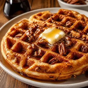 Waffles 3 Waffle house menu 2026 Pecan Waffle